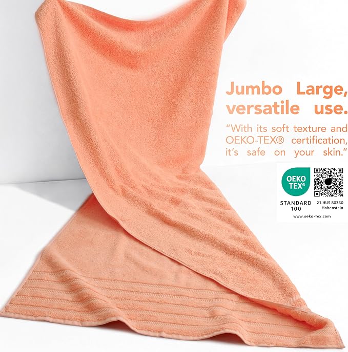 American Soft Linen 100% Cotton Luxury Turkish Towels, 2PC 35x70 Bath Sheet | Soft Absorbent Quick Dry OEKO Tex Standard 100 Certificated Durable Machine Washable Premium Hotel Quality