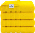 American Soft Linen 100% Cotton Luxury Turkish Towels, 4 PC Bath Towel Set | Soft Absorbent Quick Dry OEKO Tex Standard 100 Certificated Durable Machine Washable Breathable Premium Hotel Quality