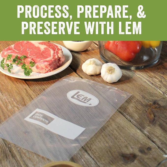 LEM Products MaxVac Gallon Vacuum Sealer Bags, 11" x 16", 100 Count