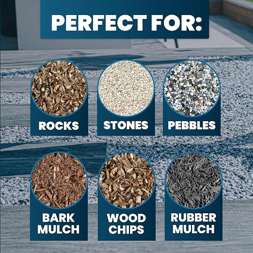Vuba Easihold Rock & Mulch Glue for Landscaping - Gravel Glue Binder Non-Toxic Mulch and Bark Adhesive, Pet Safe, 53 sqft Coverage, Lockdown Clear Gravel/Pebbles/Stones Stabilizer (68 Ounce)