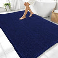 OLANLY Large Bathroom Rugs 70x46, Soft Absorbent Chenille Bath Rugs, Rubber Backing Quick Dry, Machine Washable Bath Mats for Bathroom Floor, Tub and Shower, Home Decor Accessories, Twilight Sapphire