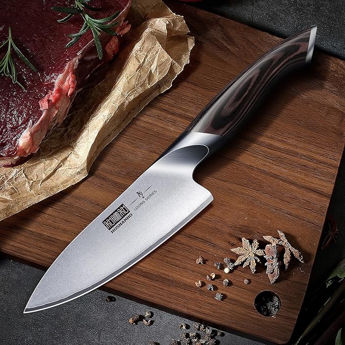 HOSHANHO 6" Kitchen Knife, Professional Japanese High-Class Chef's Knife | Japanese High Carbon Steel Non-slip Ultra Sharp Cooking Knives with Ergonomic Handle, Home Chefs & Gifting