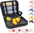 MONVICT 30W Mini Hot Glue Gun Kit, Fast Preheating Glue Gun，Storage Case | 20 Pcs Premium Glue Sticks, 10 Pcs Wood Craft sticks, Hot Melt Glue Gun for School Crafts DIY Arts Gift (Yellow)