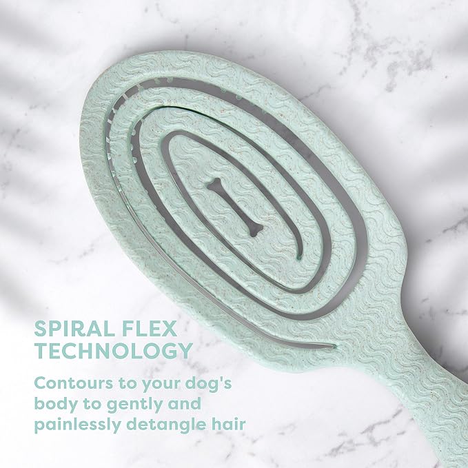 BioSilk for Pets Eco Friendly Detangling Pin Brush for Dogs, Gentle Dog Grooming Brush Designed to Help Remove Knots and Tangles and Support Healthy Coats for All Dogs