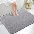 OLANLY Large Bathroom Rugs 40x32, Extra Soft Absorbent Chenille Bath Rugs, Rubber Backing Quick Dry, Machine Washable Bath Mats for Bathroom Floor, Tub and Shower, Home Decor Accessories, Grey