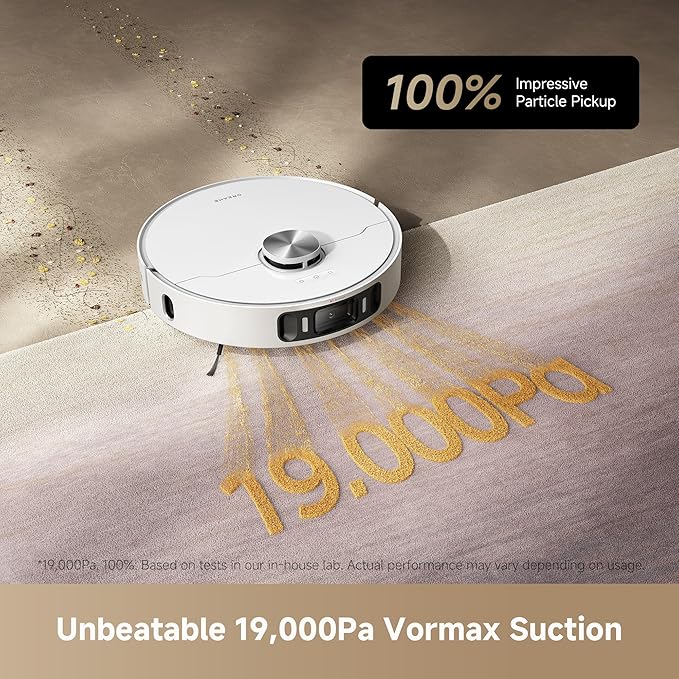 DREAME L40s Ultra AE Robot Vacuum and Mop Combo, 19,000Pa Suction, Self Emptying Dust Box, Flexible Mop & 167℉ Self Cleaning Washboard, Diverse Brush Selection, All-in-One Station, Auto Refill