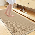 Smiry Waffle Bath Mat 60x24, Extra Soft Absorbent Bathroom Rugs, Non Slip Machine Washable Quick Dry Bath Rugs for Bathroom Floor, Tub, Shower, Home Decor Accessories, Brown