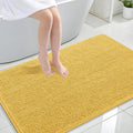 OLANLY Large Bathroom Rugs 44x32, Extra Soft Absorbent Chenille Bath Rugs, Rubber Backing Quick Dry, Machine Washable Bath Mats for Bathroom Floor, Tub and Shower, Home Decor Accessories, Yellow