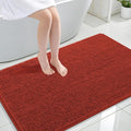OLANLY Large Bathroom Rugs 47x32, Soft Absorbent Chenille Bath Rugs, Rubber Backing Quick Dry, Machine Washable Bath Mats for Bathroom Floor, Tub and Shower, Home Decor Accessories, Rustic Terracotta