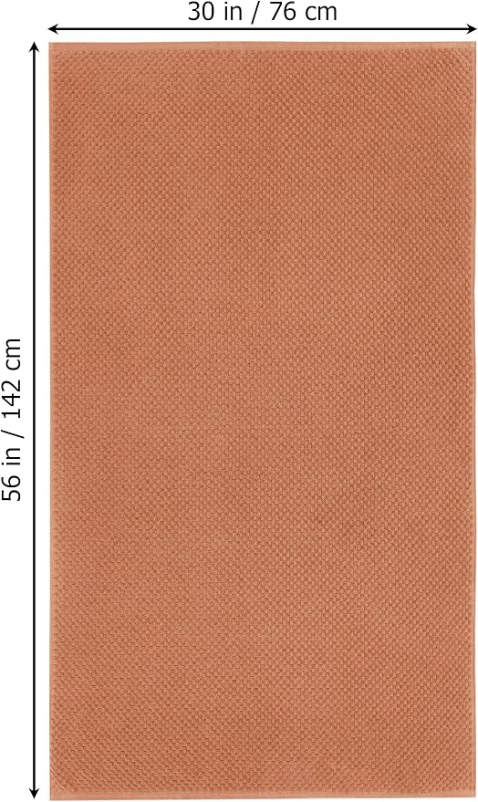 COTTON CRAFT Euro Spa Waffle Weave Bath Towels - Set of 4 Mocha Towels | Pure 100% Ringspun Cotton Oversized Luxurious Towel Set - Soft Plush Super Absorbent Low Lint Quick Dry - 30 x 56 inches