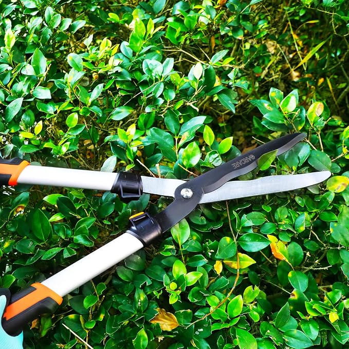 GARCARE Hedge Clippers Pruning Shears 4 in 1 Set Garden Pruning Tool Set | High Carbon Steel, Lopper, Folding Saw, Branch Cutter, Tree Pruner, Garden Scissors, Heavy Duty, Tree & Shrub Care Kit
