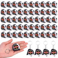 Kanayu 50 Pcs Mini Tape Measure Keychains 3 ft Small Retractable Measuring Tape Bulk with Lock Steel Easy Read Pocket for Birthday Party Favors Daily Use (White)