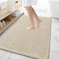 OLANLY Large Bathroom Rugs 59x35, Extra Soft Absorbent Chenille Bath Rugs, Rubber Backing Quick Dry, Machine Washable Bath Mats for Bathroom Floor, Tub and Shower, Home Decor Accessories, Sand