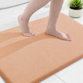 Smiry Memory Foam Bath Mat 36x24, Extra Soft and Absorbent Bathroom Mats, Non Slip Washable Carpet for Floor, Shower and Tub, Peach