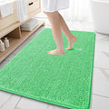 OLANLY Large Bathroom Rugs 59x35, Extra Soft Absorbent Chenille Bath Rugs, Rubber Backing Quick Dry, Machine Washable Bath Mats for Bathroom Floor, Tub and Shower, Home Decor Accessories, Mint Green