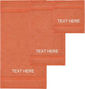 Chakir Turkish Linens Personalized 3 Piece Towel Set, 100% Cotton Luxury Turkish Towels for Bathroom, Soft Absorbent Towel Set with Bath Towel Hand Towel and Washcloth, Coral