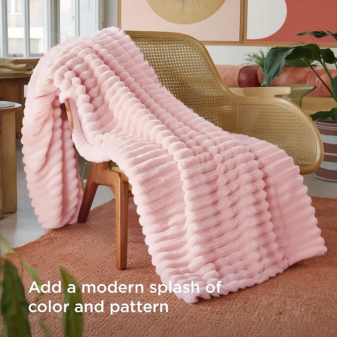 Bedsure GentleSoft Pink Twin XL Blanket for Bed - Super Soft Cozy Blankets for Women, Cute Large Blanket for Girls, Coral Pink, 66x90 Inches