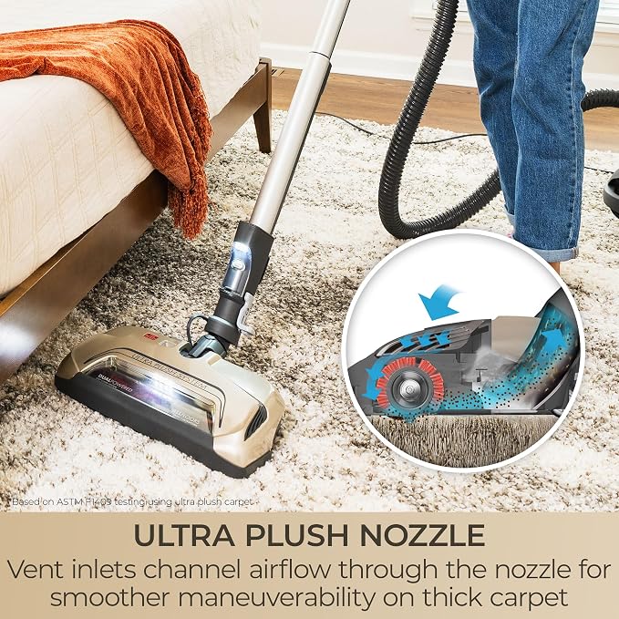 Kenmore Elite Ultra Plush 700 Series Bagged Canister Vacuum | 2-Motor System, Powerful Suction, HEPA Filter, Pet PowerMate for Pet Hair, Thick Carpet, Hard Floors, Stairs and More