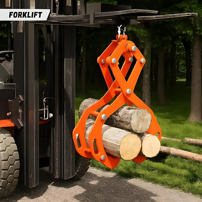 GarveeLife 28" Log Tongs, 4 Claw Log Grabber Heavy Duty 2200 Lb Capacity, Eagle Claw Design Skidding Tongs Logging Tools for Tractors, Trucks, ATVs, Forklifts