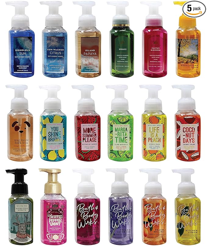 Bath & Body Works Assorted 5 Pack Gentle Foaming Hand Soap