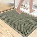 Smiry Waffle Bath Mat 36x24, Extra Soft Absorbent Bathroom Rugs, Non Slip Machine Washable Quick Dry Bath Rugs for Bathroom Floor, Tub, Shower, Home Decor Accessories, Green