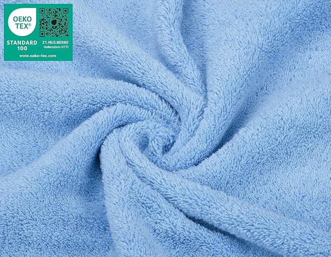 American Soft Linen 100% Cotton Luxury Turkish Towels, 4 PC Washcloth Set | Soft Absorbent Quick Dry OEKO Tex Standard 100 Certificated Durable Machine Washable Breathable Premium Hotel Quality
