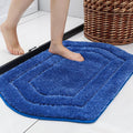 COSY HOMEER Extra Thick Bath Linen Sets Rugs for Bathroom - Anti-Slip Bath Mats Soft Plush Yarn Shaggy 100% Strong Polyester Living Room Bedroom Mat Floor Water Absorbent(Blue,24x36 - Inches)