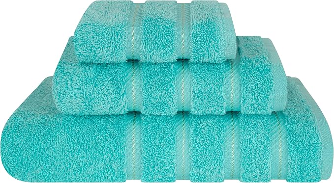 American Soft Linen 100% Cotton Luxury Turkish Towels, 3 Piece Towel Set | Soft Absorbent Quick Dry OEKO Tex Standard 100 Certificated Durable Machine Washable Premium Hotel Quality