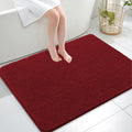 OLANLY Large Bathroom Rugs 40x32, Extra Soft Absorbent Chenille Bath Rugs, Rubber Backing Quick Dry, Machine Washable Bath Mats for Bathroom Floor, Tub and Shower, Home Decor Accessories, Red