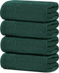 Tens Towels 4 Piece Extra Large Bath Towels 30 x 60 Inches, Hunter Green | 100% Cotton, Larger & Lighter Weight, Quicker to Dry, Super Soft and Absorbent, Perfect for Bathroom