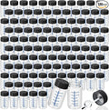 Mumufy 120 Pcs Touch up Paint Bottles with Brush and Lid Empty Touch up Bottle with Mixing Balls 2 oz Fluid Capacity Leftover Paint Container for Car Scratches Repair (Clear)