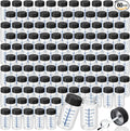 Mumufy 60 Pcs Touch up Paint Bottles with Brush and Lid Empty Touch up Bottle with Mixing Balls 2 oz Fluid Capacity Leftover Paint Container for Car Scratches Repair (Clear)