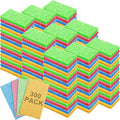 Zhengmy 300 Pieces Sponges Bulk Sponges Kitchen Compressed Sponge Natural Dish Sponge Compressed Wood Pulp Cleaning Without Scratching for Kitchen Bathroom, 3.9 x 2.4 x 0.12 Inch (Multicolor)