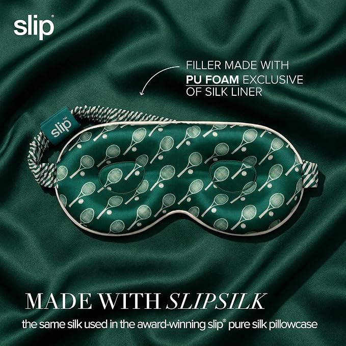 slip Pure Silk Contour Sleep Mask: Protect Your Delicate Lashes with Our Innovative, Lash-Friendly Design. Beauty Sleep with Slipsilk™ Comfort, 1 Contour Mask, Sleep & Leisure Club