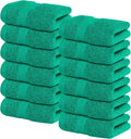 Infinitee Xclusives 100% Cotton Luxury Wash Cloths for Showering - 12 Pack | Washcloths [13x13] - Soft and Absorbent Face Towels for Bathroom Wash Clothes - Gym, Spa & Hotel Use