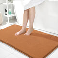OLANLY Memory Foam Bathroom Runner Rug 44x24, Absorbent Long Bath Mat, Clay | Soft Quick Dry Bath Mat Rugs, Non-Slip, Machine Washable Mat for Bathroom Floor, Tub and Shower, Home Decor Accessories