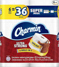 Charmin Ultra Strong Toilet Paper 6 Mega Rolls = 24 Regular Rolls