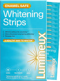 Lumineux Teeth Whitening Strips, Peroxide Free, 9 Treatments (1 Month) | Peroxide free, enamel safe, dentist formulated, clinically tested & proven, free from harsh ingredients, no sensitivity
