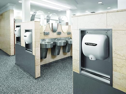 XLERATOR XL-BW Automatic High Speed Hand Dryer with White Thermoset (BMC) Cover, 12.5 A, 110/120 V
