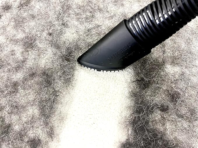 Buff Brite Fur Remover PRO II (2.0) with Fang Adapter - Dog and Cat Grooming Tool, Vacuum Attachment for Pet Hair Removal