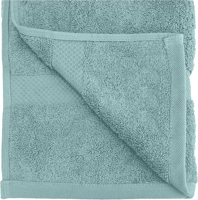 HERCULEAN Premium Bath Towels 24 x 48 Pack of 6 | Quick Dry and Highly Absorbent | 100% Cotton Terry Towels for Bathroom - Perfect for Shower - Pool and Spa - Luxury Soft Towels - Duck Egg