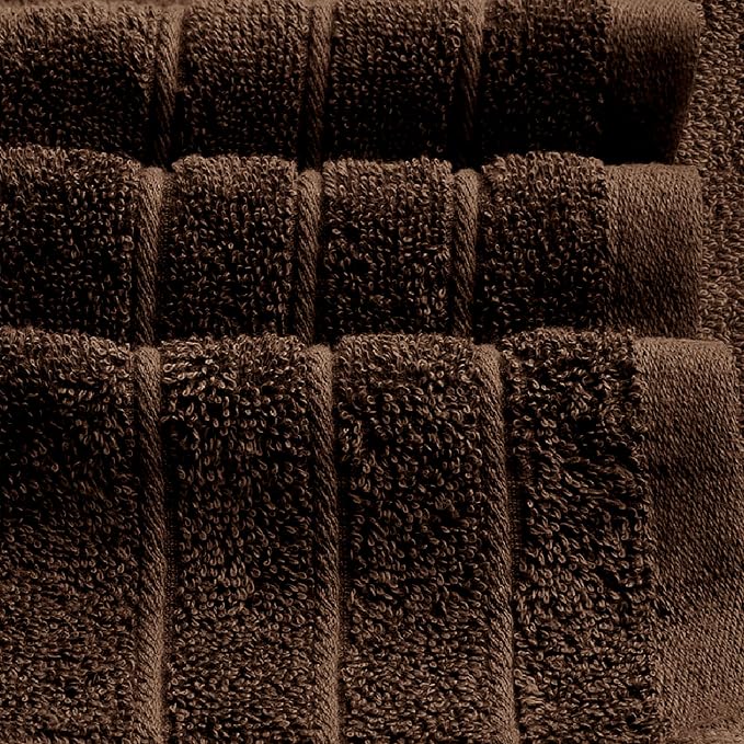 Tens Towels 4 Piece Extra Large Bath Towels 30 x 60 Inches, Brown | 100% Cotton, Larger & Lighter Weight, Quicker to Dry, Super Soft and Absorbent, Perfect for Bathroom