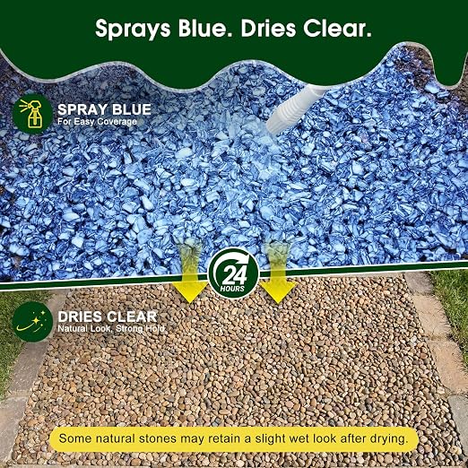 Teexpert 1 Gallon Rock Glue for Landscaping – Strong Pea Gravel Binder & Stone Adhesive for Walkways, Yards, Patios, and Decorative Driveway Edges