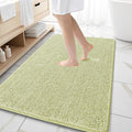 OLANLY Large Bathroom Rugs 59x35, Extra Soft Absorbent Chenille Bath Rugs, Rubber Backing Quick Dry, Machine Washable Bath Mats for Bathroom Floor, Tub and Shower, Home Decor Accessories, Vanilla