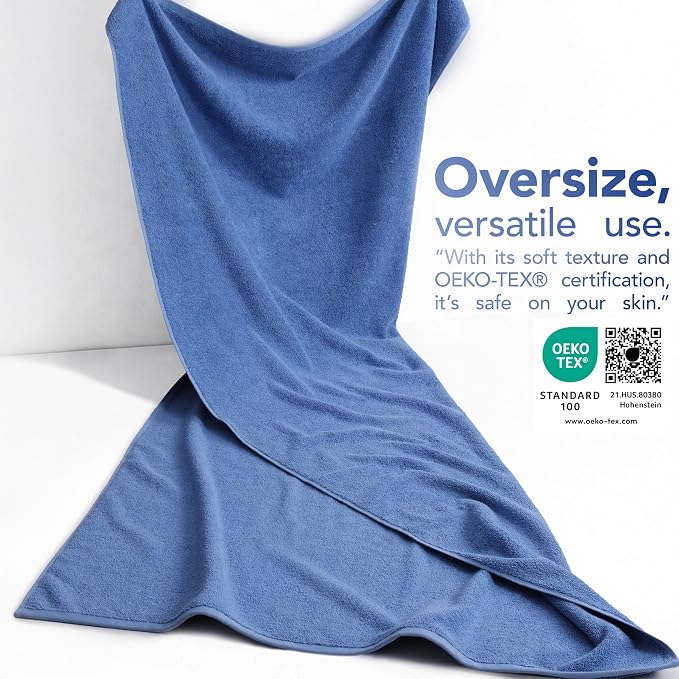 American Soft Linen 100% Cotton Luxury Turkish Towels, 40x80 XL Bath Sheet | Soft Absorbent Quick Dry OEKO Tex Standard 100 Certificated Durable Machine Washable Breathable Premium Hotel Quality
