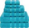 American Soft Linen 100% Cotton Luxury Turkish Towels, 6 Piece Towel Set | Soft Absorbent Quick Dry OEKO Tex Standard 100 Certificated Durable Machine Washable Breathable Premium Hotel Quality