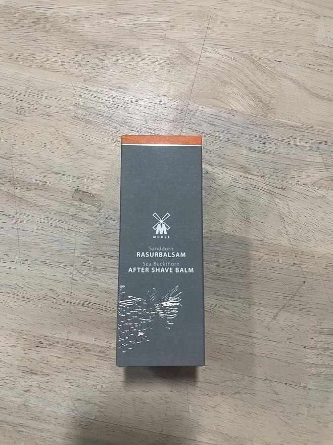 MÜHLE Sea Buckthorn Shaving Essentials Bundle – Includes Shaving Cream (75ml), Aftershave Balm (100ml), All Natural Alum Stone Styptic Pencil | Complete Shave Care Kit for Men