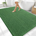 OLANLY Large Bathroom Rugs 70x46, Extra Soft Absorbent Chenille Bath Rugs, Rubber Backing Quick Dry, Machine Washable Bath Mats for Bathroom Floor, Tub and Shower, Home Decor Accessories, Olive Green
