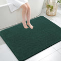 OLANLY Large Bathroom Rugs 40x32, Soft Absorbent Chenille Bath Rugs, Rubber Backing Quick Dry, Machine Washable Bath Mats for Bathroom Floor, Tub and Shower, Home Decor Accessories, Blackish Green