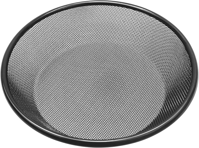 11.8" W Soil Sifter for Gardening, 2mm Grid Rock Sifter for 5 Gallon Bucket, Stainless Steel Fine Dirt Sifter, Compost Sifter for Capturing Dirt, Sand, Rocks, and Filtering Compost (Black)